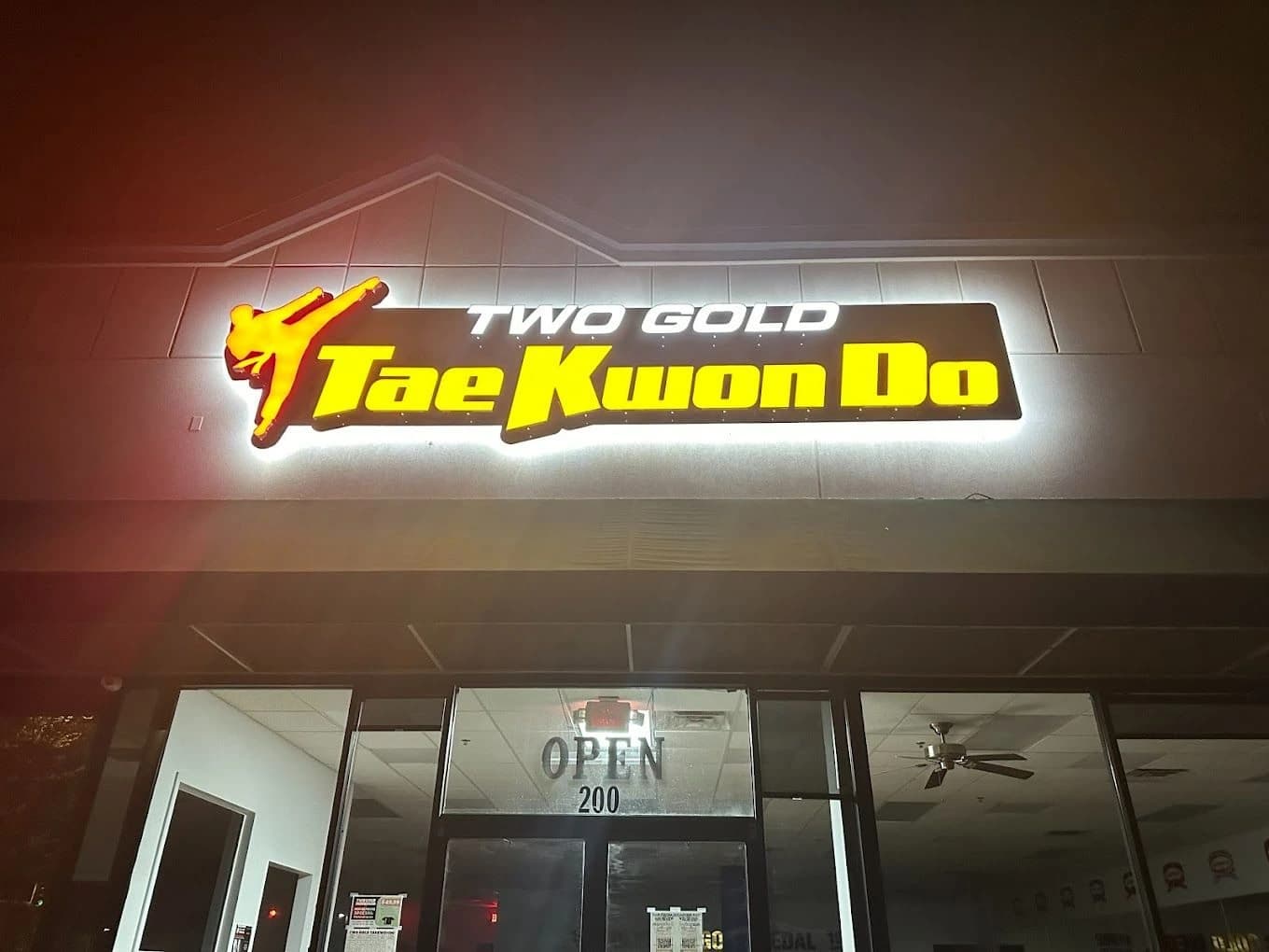 Two Gold Taekwondo