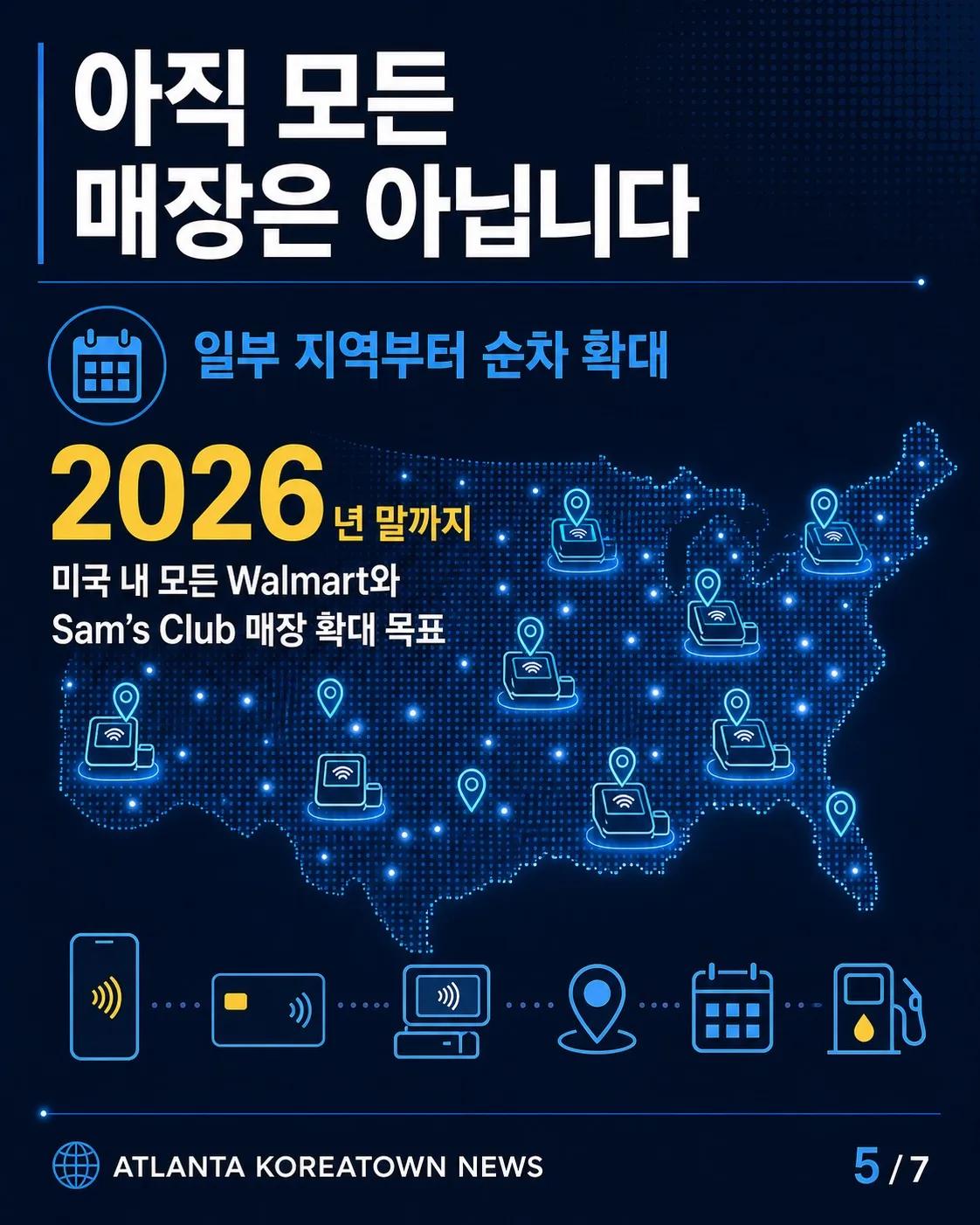 드디어 Walmart에서도 Apple Pay… 조지아는 10월 1일부터 예정 5/7